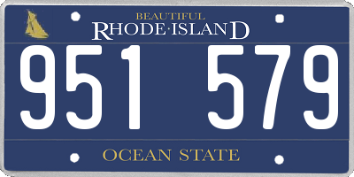 RI license plate 951579
