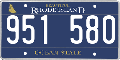 RI license plate 951580