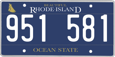 RI license plate 951581