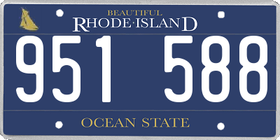 RI license plate 951588