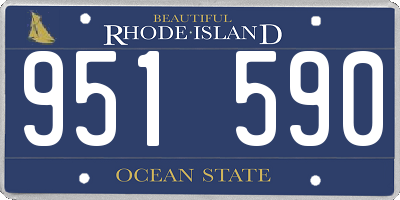 RI license plate 951590