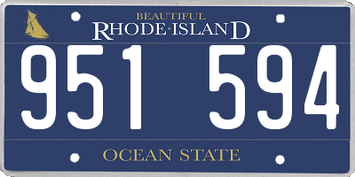 RI license plate 951594