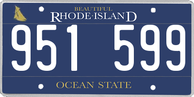 RI license plate 951599