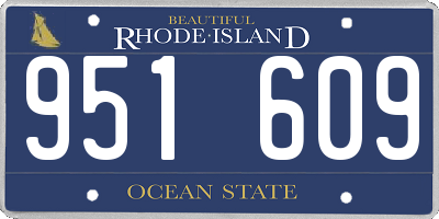 RI license plate 951609