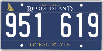 RI license plate 951619