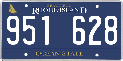 RI license plate 951628