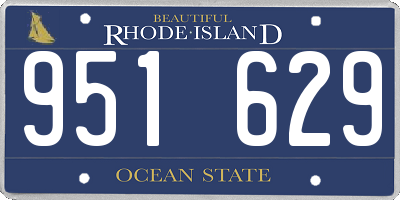 RI license plate 951629