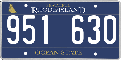 RI license plate 951630