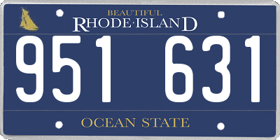 RI license plate 951631