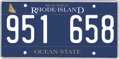 RI license plate 951658