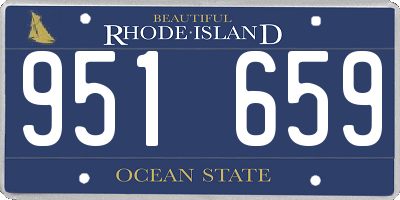 RI license plate 951659