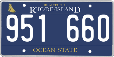 RI license plate 951660