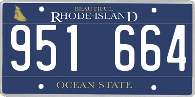 RI license plate 951664