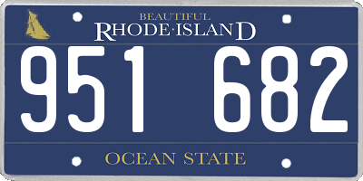RI license plate 951682