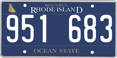 RI license plate 951683