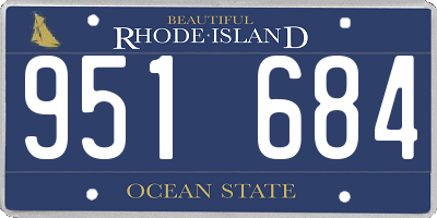 RI license plate 951684