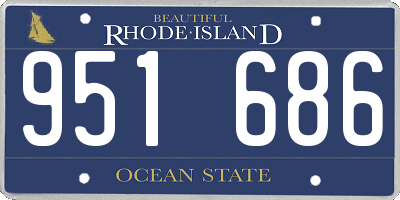 RI license plate 951686