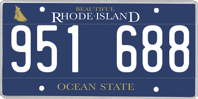 RI license plate 951688