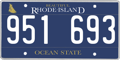 RI license plate 951693