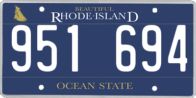 RI license plate 951694