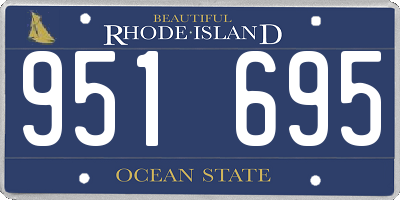 RI license plate 951695