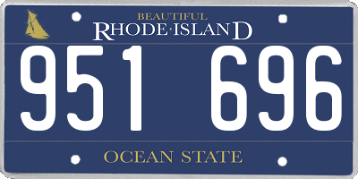 RI license plate 951696