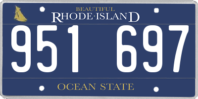 RI license plate 951697