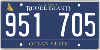 RI license plate 951705