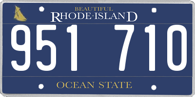 RI license plate 951710