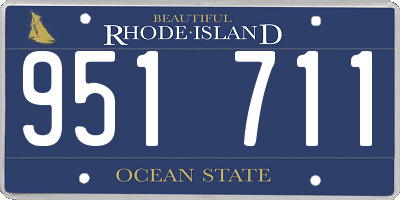 RI license plate 951711