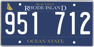 RI license plate 951712