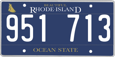 RI license plate 951713