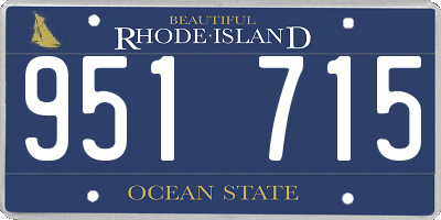 RI license plate 951715