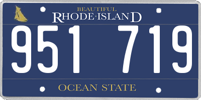 RI license plate 951719
