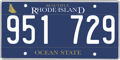 RI license plate 951729