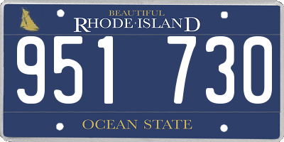 RI license plate 951730