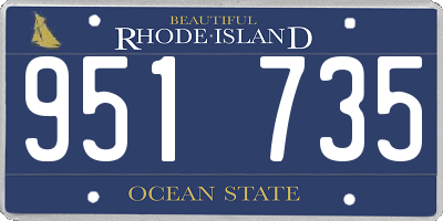 RI license plate 951735