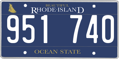 RI license plate 951740