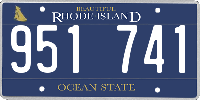 RI license plate 951741