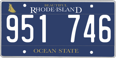 RI license plate 951746