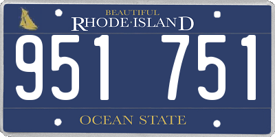 RI license plate 951751