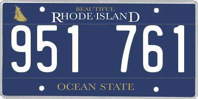 RI license plate 951761