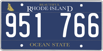 RI license plate 951766