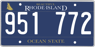 RI license plate 951772