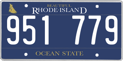 RI license plate 951779