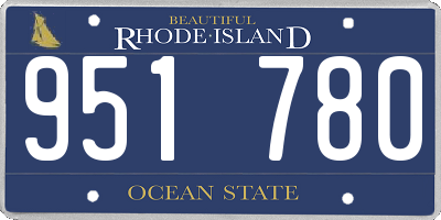 RI license plate 951780