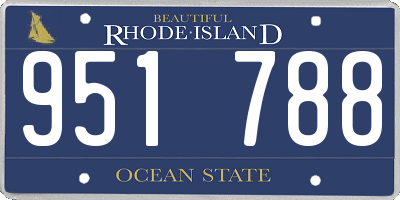 RI license plate 951788
