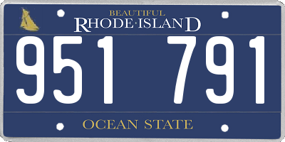 RI license plate 951791