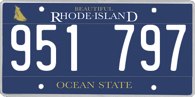 RI license plate 951797