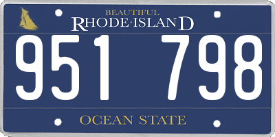 RI license plate 951798